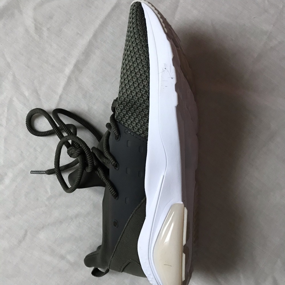 green sneakers
